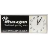 AN ITHACA FIREARMS ADVERTISING CLOCK