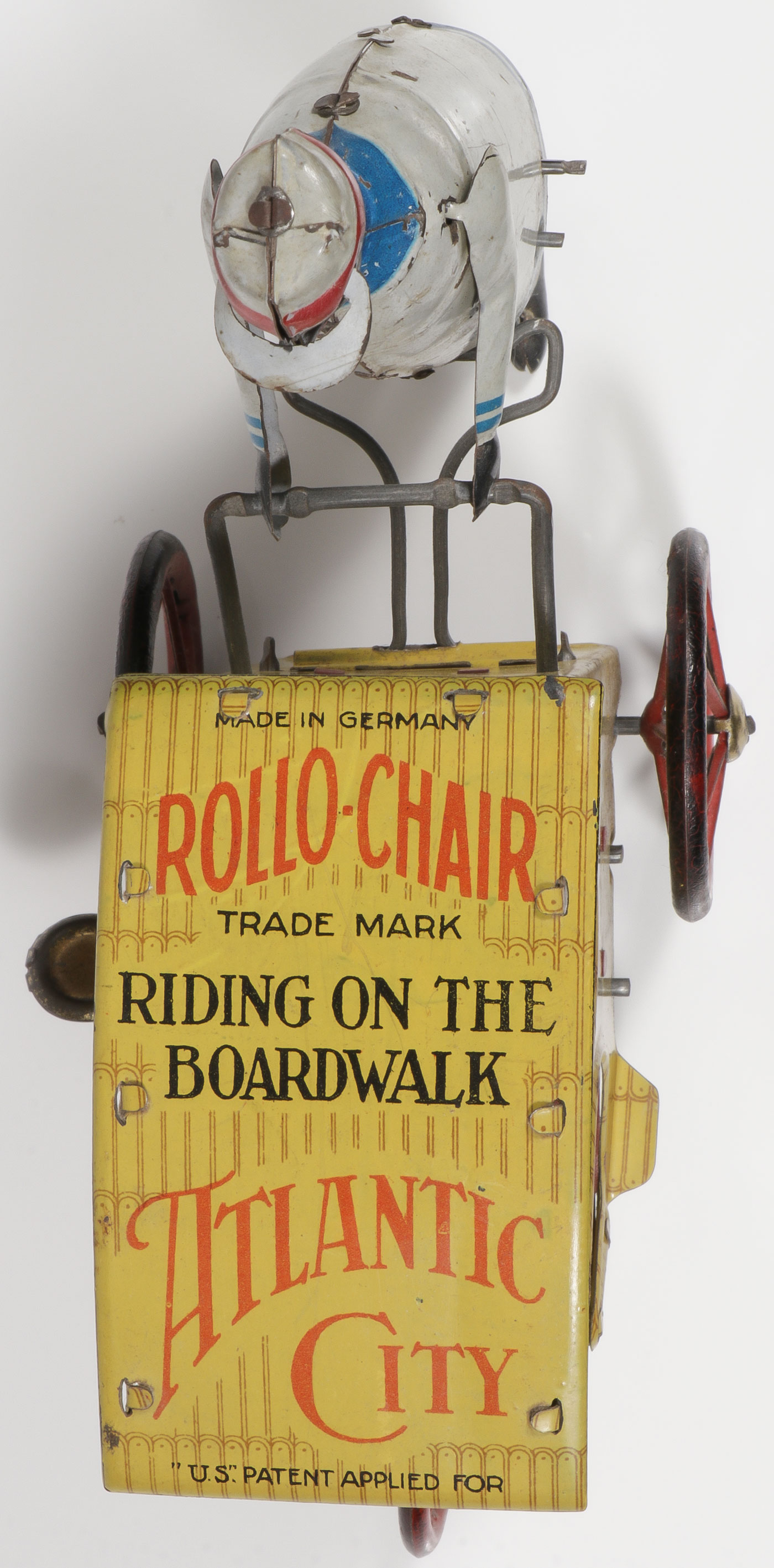 A STRAUSS TIN LITHO WIND-UP ROLLO-CHAIR - Image 3 of 4
