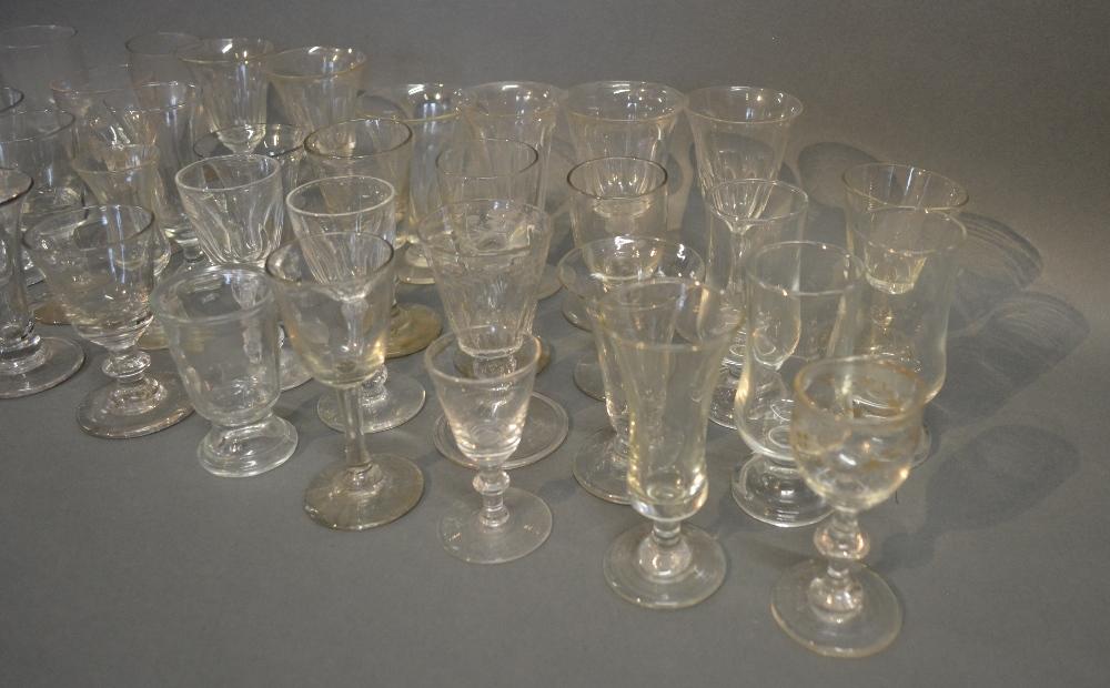 A Collection Of 19th Century Cordial Glasses