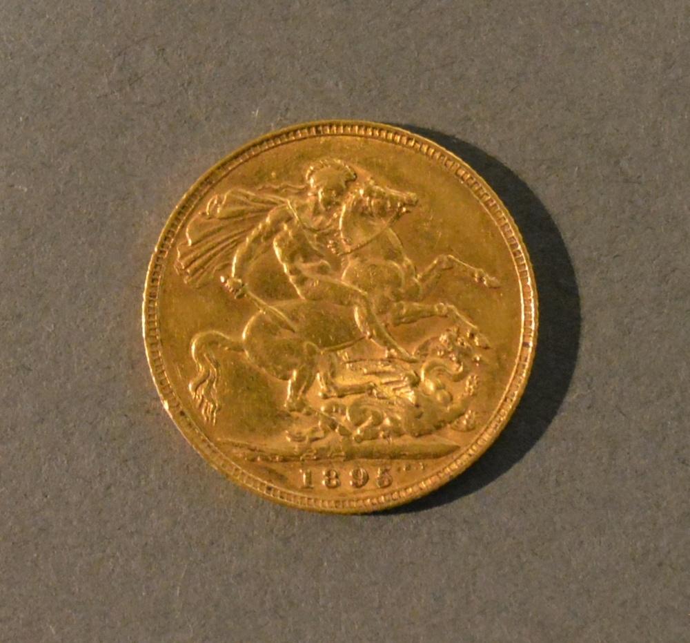 A Victorian Gold Sovereign Dated 1895