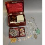 A Small Collection Of Jewellery To Include Necklaces, Brooches and other items