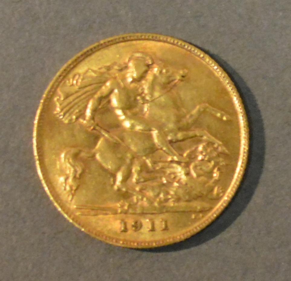 A George V Gold Half-Sovereign Dated 1911