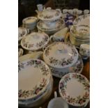 A Wedgwood Hathaway Rose Pattern Extensive Tea, Dinner And Coffee Service, comprising tureens,