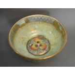 A Wedgwood Lustre Bowl Highlighted With Gilt, 16cm diameter