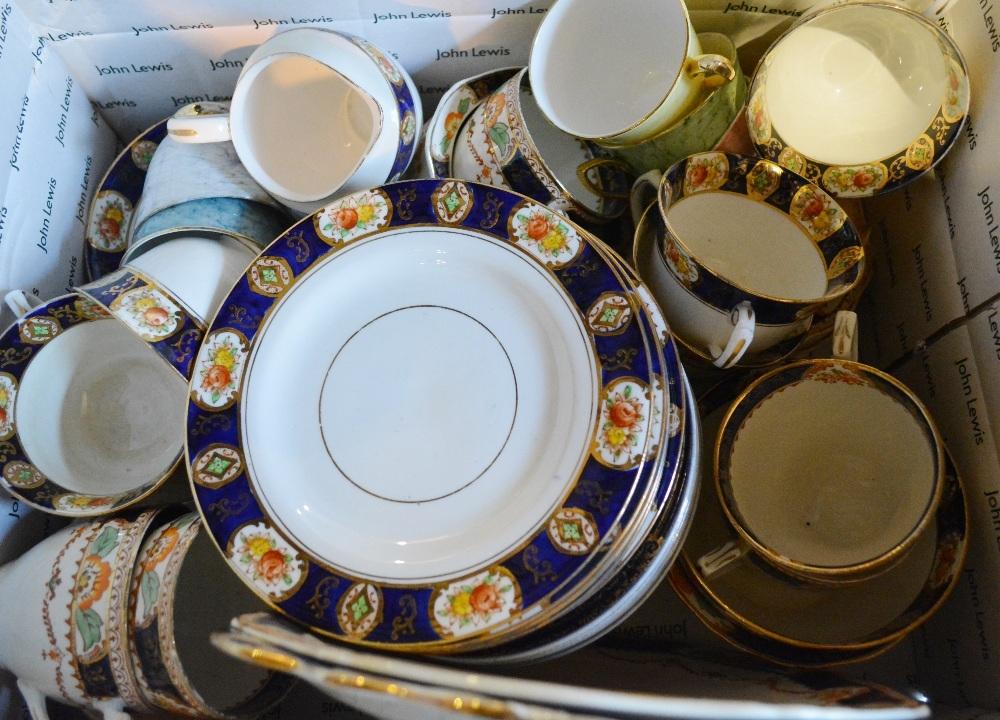 A Tuscan Porcelain Tea Service decorated with Butterflies amongst Foliage together with a collection - Image 2 of 4