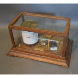 An Early 20th Century Barograph Within a Glazed Case