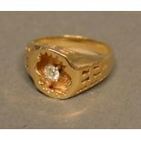 A 14ct Gold Solitaire Diamond Ring approximately 0.20 ct.