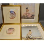 William Russell Flint, Ariadne, Limited Edition Number 167 from 850, 53 x 59 cms together with