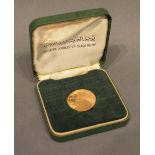 A Commemorative High Grade Gold Coin, Golden Jubilee of Iraqi Army, 13.5g