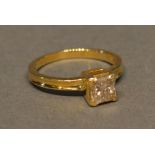 An 18ct. Gold Solitaire Diamond Ring, Approximately 1.15ct