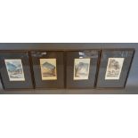 Henry Moore 1831-1895 A Group Of Four Watercolours each depicting mountainous river scenes and