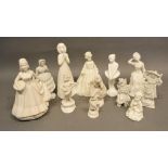A Royal Doulton Figure 'First Lessons' together with various other porcelain figures