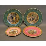 A 19th Century Prattware Plate, I See You My Boy, together with another similar Prattware Plate