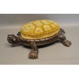 A 19th Century Black Forest Foot Stool In The Form Of A Tortoise, 43cm long