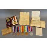 A Second World War Group of Five awarded to L C Green, ABRFR, to include a Royal Fleet Reserve