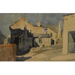F Donald Blake, 1908-1997, England, St Ives, Street Scene, watercolour, signed, 29 x 45cm