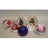 A Caithness Glass Paperweight, together with various other paperweights