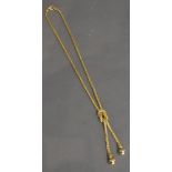 An 18 Carat Gold Rope Twist Neck Chain, 28.6 grammes