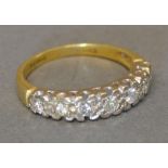 An 18 Carat Gold Seven Stone Diamond Ring
