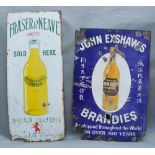 An Early Enamel Advertising Sign, Fraser and Neave Lemonade, 105 x 45cm, together with another