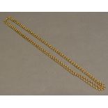 A 9 Carat Gold Double Linked Watch Chain, 72.9 grammes