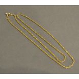 An 18 Carat Gold Rope Twist Necklace, 6.1 grammes