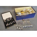 A Collection of Various Teaspoons, together with various silver plated flatware