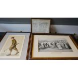 After Michael Brown, The Ladies Golf Championship at Gullane, 1897, monochrome print, together