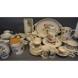 A Large Collection of Portmeirion Ceramics to include plates, cups and saucers, dishes, a comport