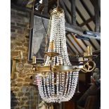 A 20th Century Six Branch Chandelier, 70cm tall