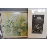 A Limited Edition Print, Moon Daisies, together with a print after Raoul Dufy