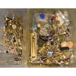 A Large Collection of Stick Pins and related jewellery