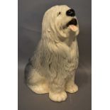 A Beswick Model in the Form of an Old English Sheepdog, 29cm tall