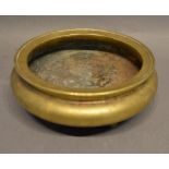 An 18th Century Chinese Bronze Censer, 13cm diameter