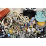 A Large Collection of Costume Jewellery to include bead necklaces, bangles and other items