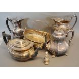 A Large Collection of Silver Plated Items to include flatware and teaware