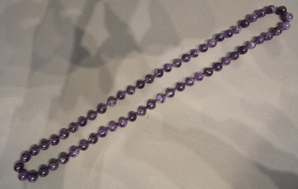 An Amethyst Bead Necklace