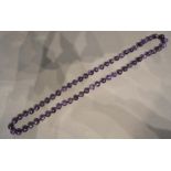 An Amethyst Bead Necklace