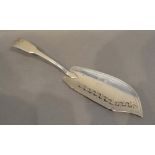 A George III London Silver Fish Slice with pierced engraved decoration, London 1808