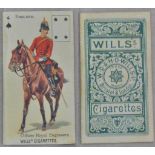 W D & H O Wills Soldiers of the World (P/c inset ) 1896 4 clubs England Officer Royal Engineers EX