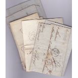 London - Foreign Office 1812-1855 - range of EL's with inward and outward handstamp's, France,