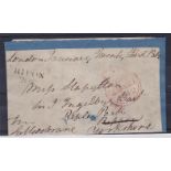 Yorkshire 1812-EL Ripon (Willcocks Rated B)/208, XXX to Ripley Park, free front on card, reverse