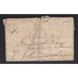 Norfolk - 1821 EL Bungay to Leicestershire (NK244), XX; Black boxed 'More to pay', Rated 'E' wrapper