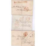Scotland 1801-Large Part EL to Kirkaldy, 1811 and 1812 part wrapper and wrapper, Perth to