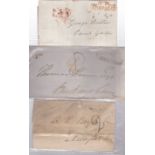 London Twopenny Post Receiving House Stamps-Good range framed Willcox type 504 + 504a incl Thayer