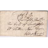 London 1762-Entire letter with London Bishopmark and two line Portmouth, To the Earl of Lauderdale
