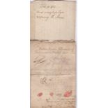 London 1735-EL to Mathew Martin, member of Parliament, Bishop mark 13/02, another 1735 to