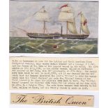 London Ship Letter 1840- New York to London per 'British Queen' with *** London Ship Letter/15 AV