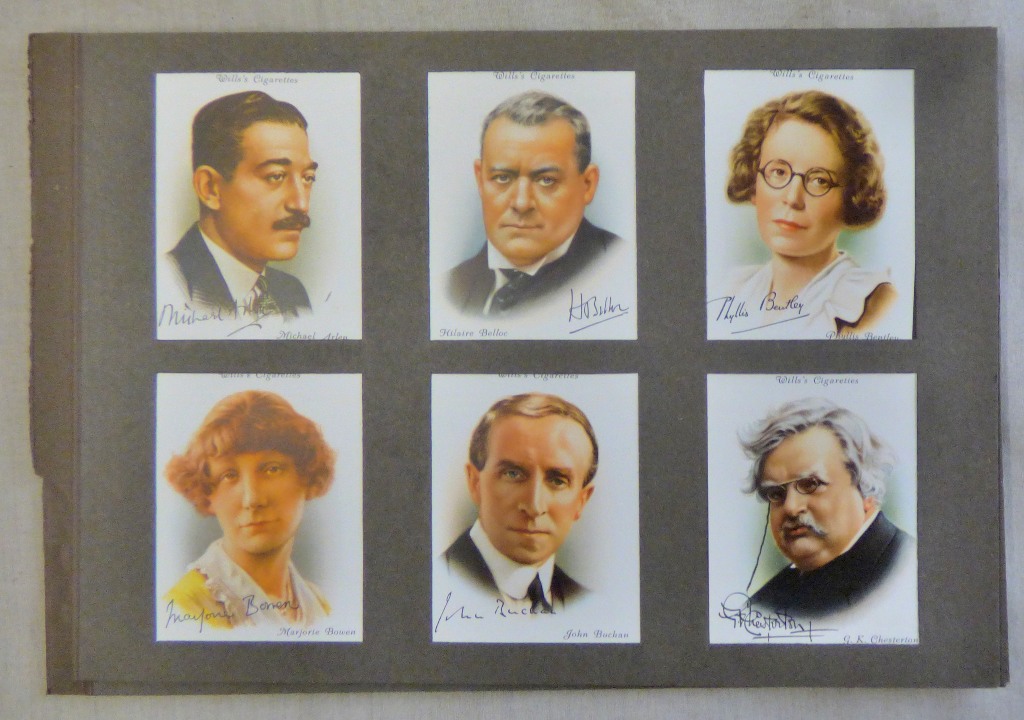 W D & H O Wills Ltd Famous British Authors 1937 set L40/40 EX