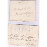 Scotland 1709-EL to The Earl of Lauderdale, (Hand delivered) and 1761 EL to same addressee, very